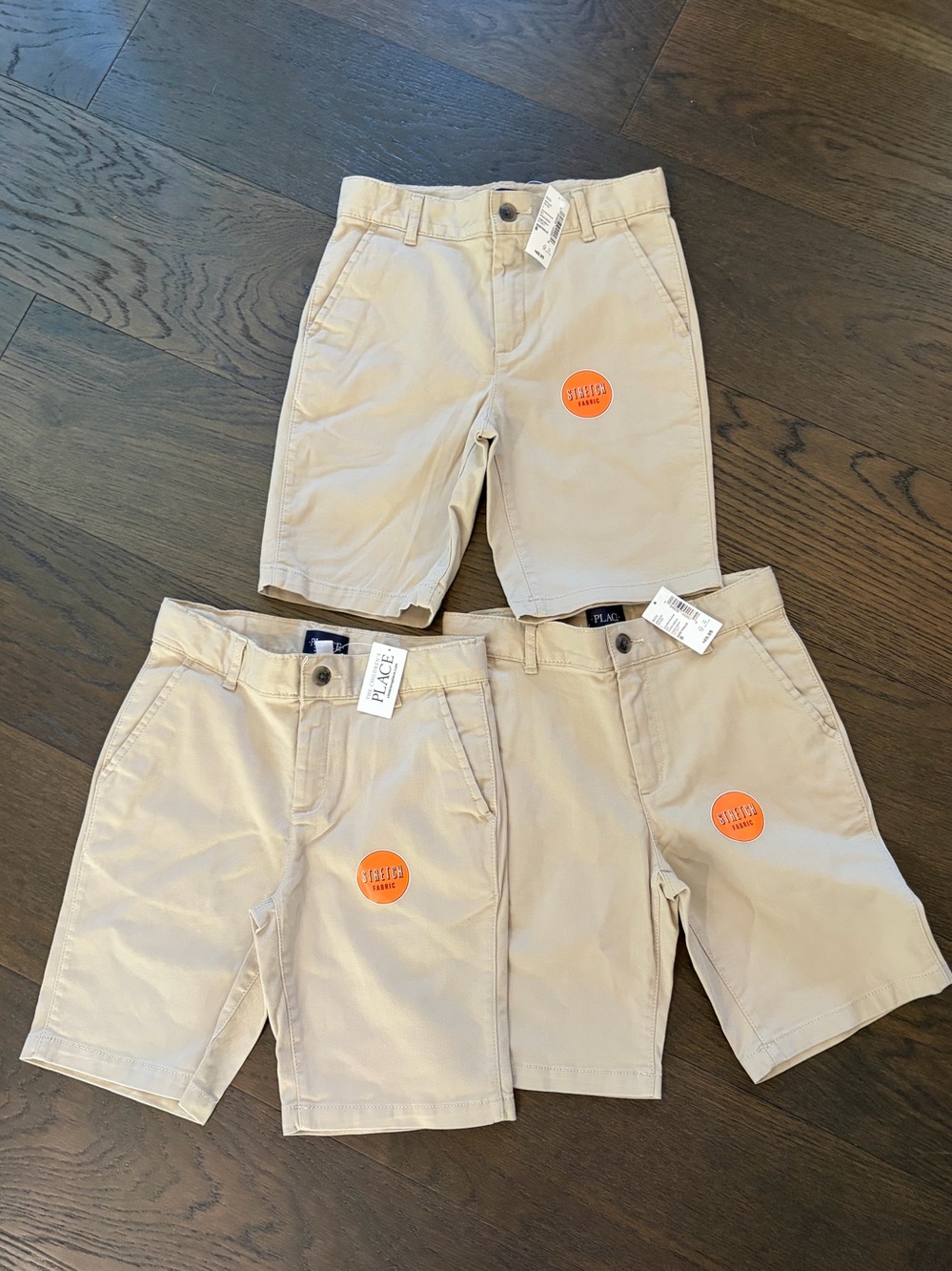 Lot of 3 Children’s Place boys khaki Shorts. New with tags. All size 8.